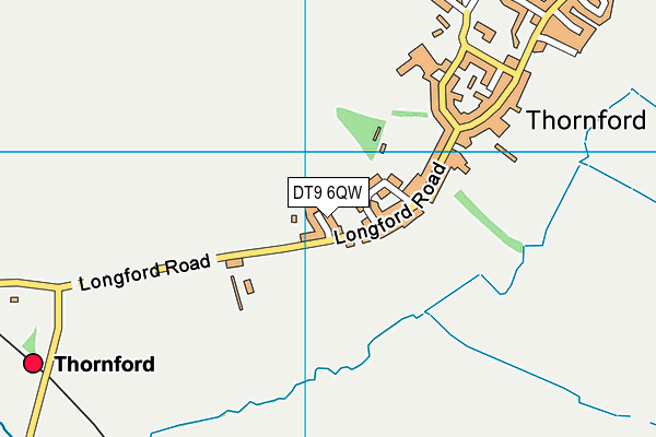 DT9 6QW map - OS VectorMap District (Ordnance Survey)