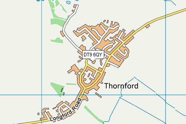 Thornford CofE Primary School map (DT9 6QY) - OS VectorMap District (Ordnance Survey)