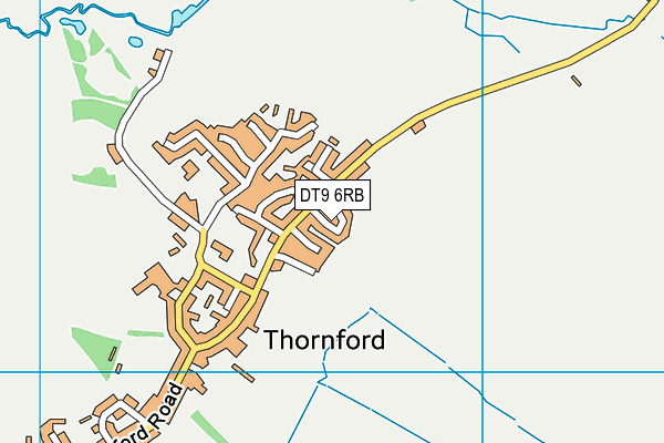 DT9 6RB map - OS VectorMap District (Ordnance Survey)