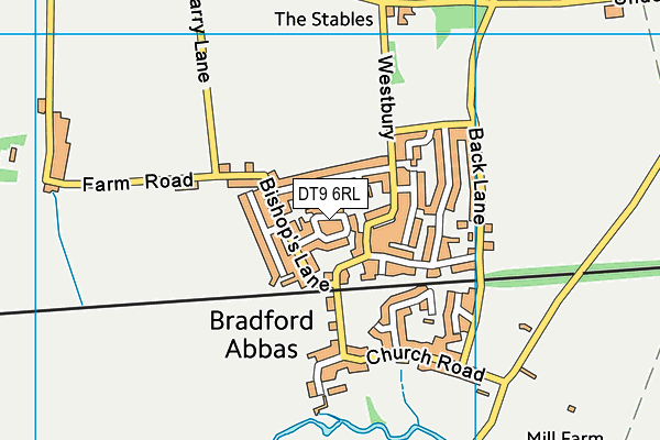 DT9 6RL map - OS VectorMap District (Ordnance Survey)