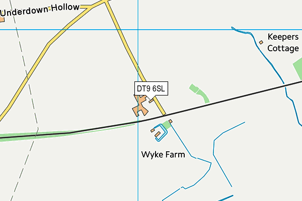 DT9 6SL map - OS VectorMap District (Ordnance Survey)