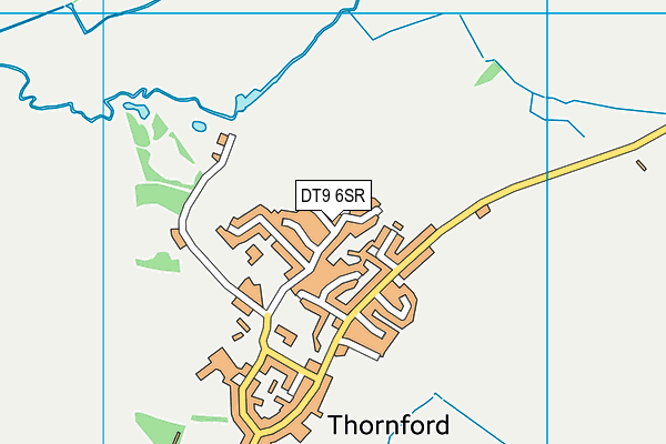 DT9 6SR map - OS VectorMap District (Ordnance Survey)