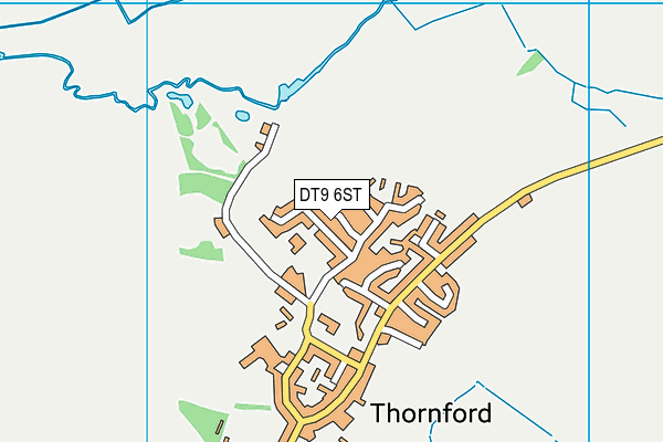 DT9 6ST map - OS VectorMap District (Ordnance Survey)