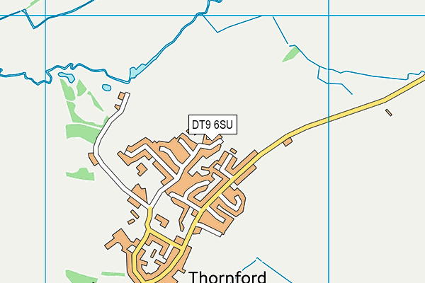 DT9 6SU map - OS VectorMap District (Ordnance Survey)