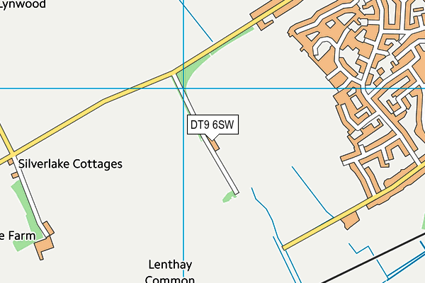 DT9 6SW map - OS VectorMap District (Ordnance Survey)