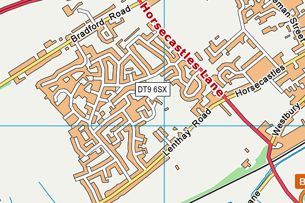 DT9 6SX map - OS VectorMap District (Ordnance Survey)