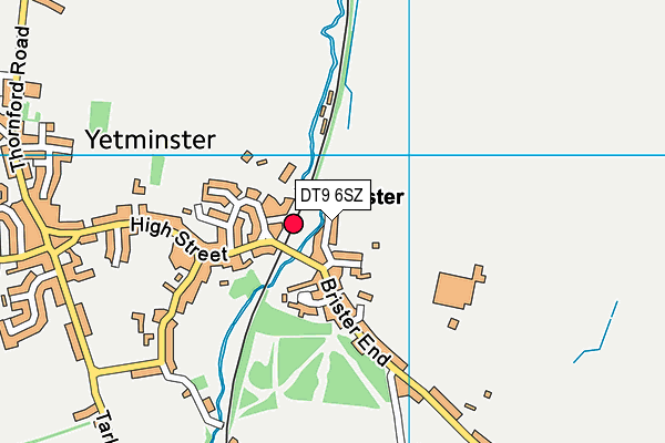 DT9 6SZ map - OS VectorMap District (Ordnance Survey)
