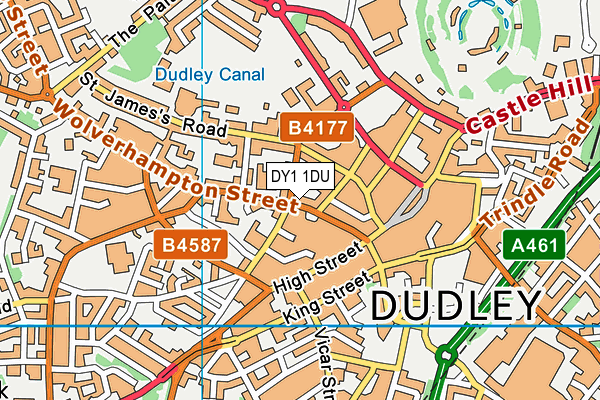 DY1 1DU map - OS VectorMap District (Ordnance Survey)
