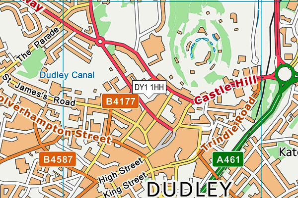 DY1 1HH map - OS VectorMap District (Ordnance Survey)