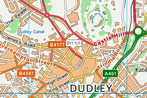 DY1 1LY map - OS VectorMap District (Ordnance Survey)