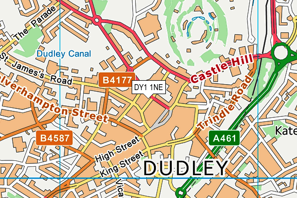 DY1 1NE map - OS VectorMap District (Ordnance Survey)