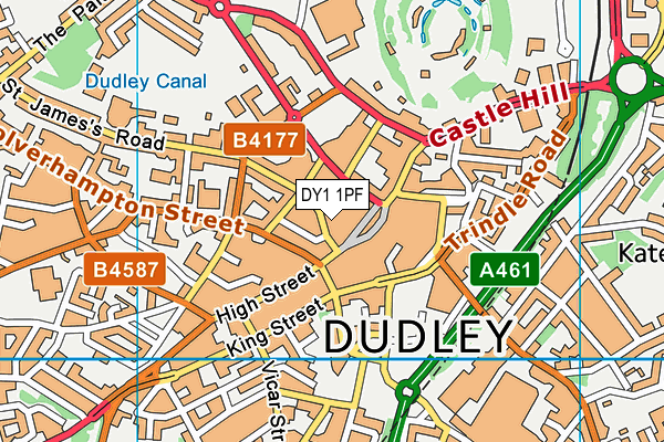 DY1 1PF map - OS VectorMap District (Ordnance Survey)