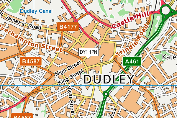 DY1 1PN map - OS VectorMap District (Ordnance Survey)