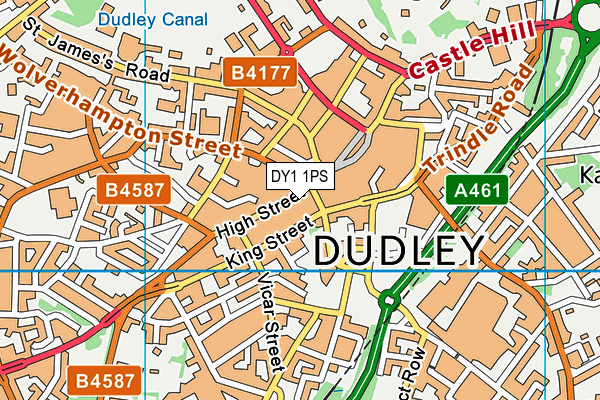 DY1 1PS map - OS VectorMap District (Ordnance Survey)