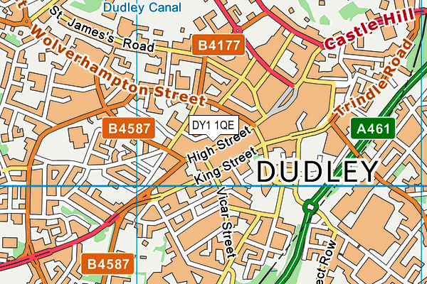 DY1 1QE map - OS VectorMap District (Ordnance Survey)