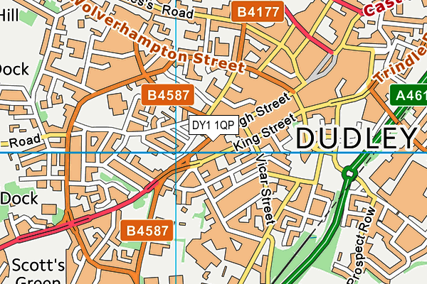 DY1 1QP map - OS VectorMap District (Ordnance Survey)