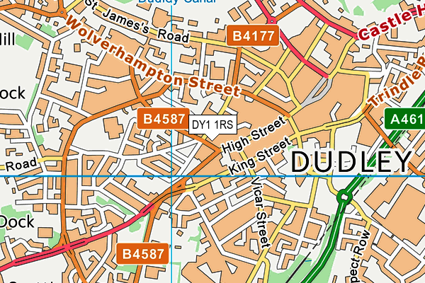 DY1 1RS map - OS VectorMap District (Ordnance Survey)