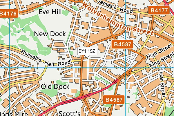 DY1 1SZ map - OS VectorMap District (Ordnance Survey)