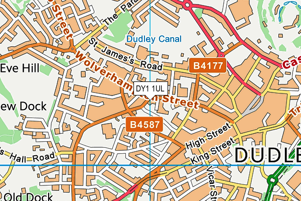 DY1 1UL map - OS VectorMap District (Ordnance Survey)