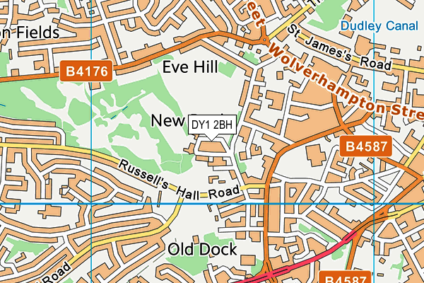 DY1 2BH map - OS VectorMap District (Ordnance Survey)