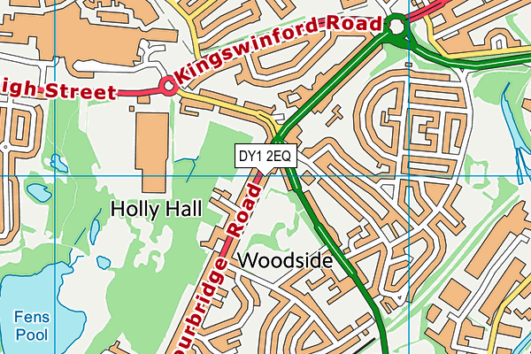 DY1 2EQ map - OS VectorMap District (Ordnance Survey)