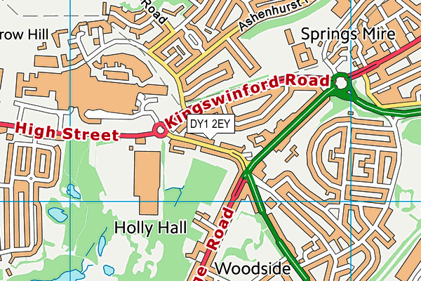 DY1 2EY map - OS VectorMap District (Ordnance Survey)