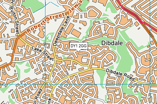 DY1 2GG map - OS VectorMap District (Ordnance Survey)