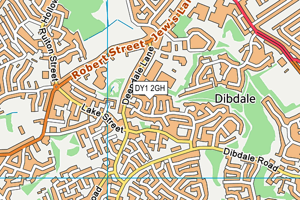 DY1 2GH map - OS VectorMap District (Ordnance Survey)