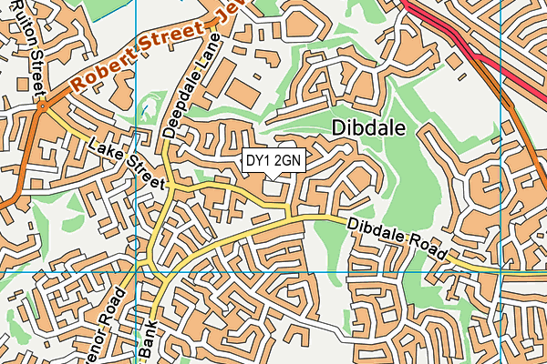 DY1 2GN map - OS VectorMap District (Ordnance Survey)