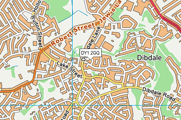 DY1 2GQ map - OS VectorMap District (Ordnance Survey)