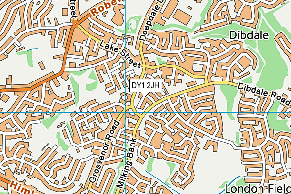 DY1 2JH map - OS VectorMap District (Ordnance Survey)