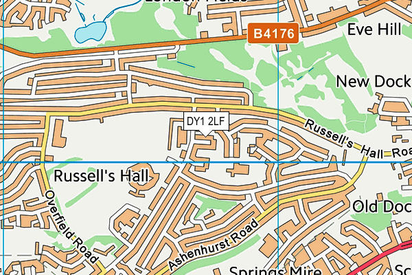 DY1 2LF map - OS VectorMap District (Ordnance Survey)