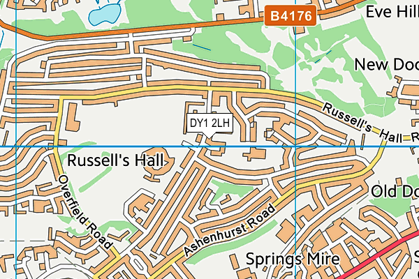 DY1 2LH map - OS VectorMap District (Ordnance Survey)