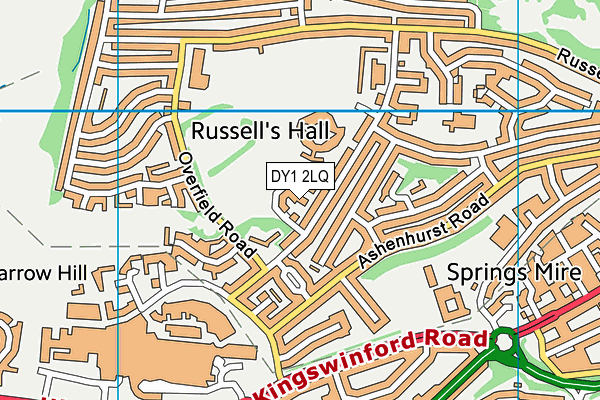 DY1 2LQ map - OS VectorMap District (Ordnance Survey)