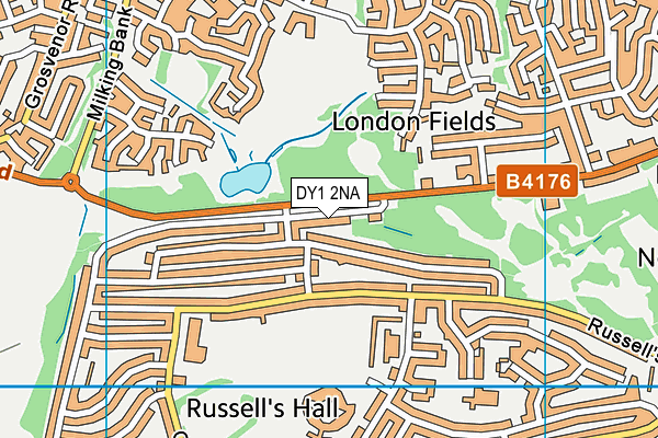 DY1 2NA map - OS VectorMap District (Ordnance Survey)