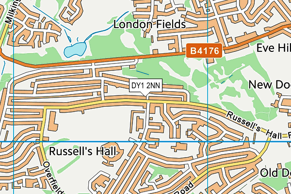 DY1 2NN map - OS VectorMap District (Ordnance Survey)