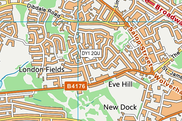 DY1 2QU map - OS VectorMap District (Ordnance Survey)