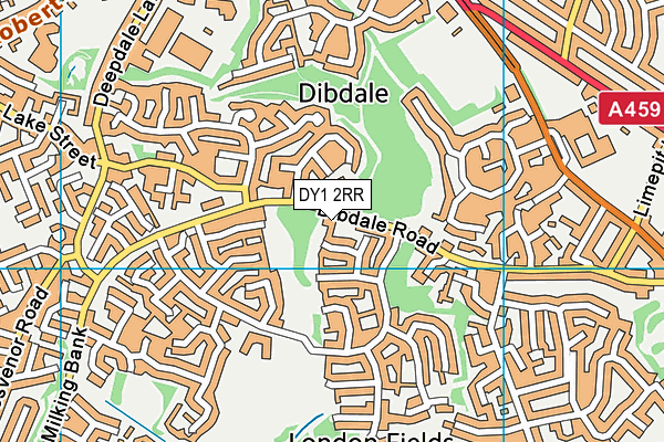 DY1 2RR map - OS VectorMap District (Ordnance Survey)