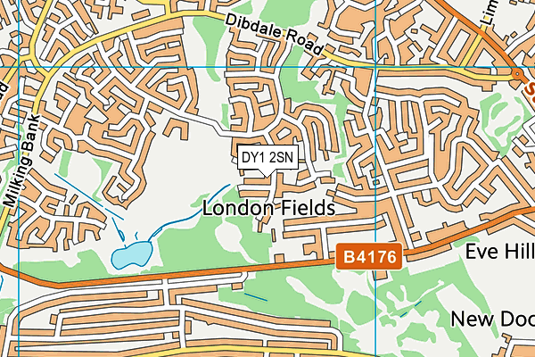 DY1 2SN map - OS VectorMap District (Ordnance Survey)