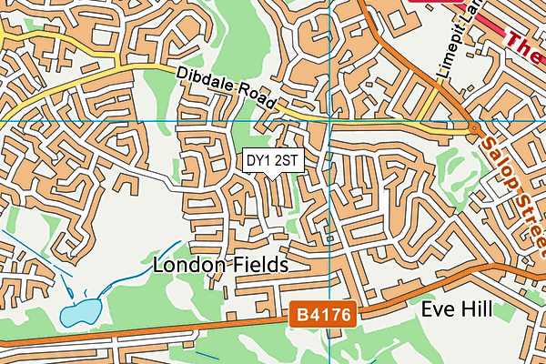 DY1 2ST map - OS VectorMap District (Ordnance Survey)