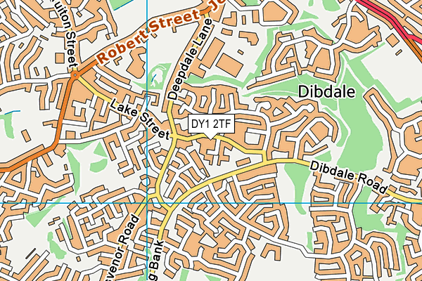 DY1 2TF map - OS VectorMap District (Ordnance Survey)