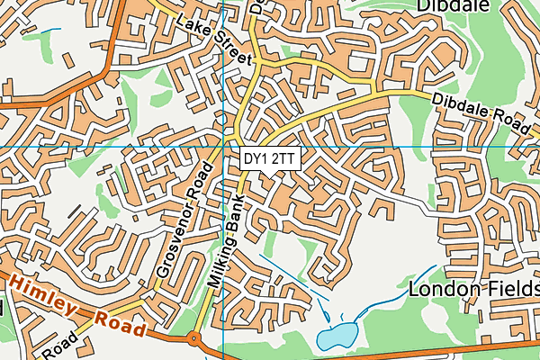 DY1 2TT map - OS VectorMap District (Ordnance Survey)