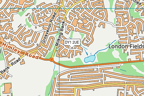 DY1 2UE map - OS VectorMap District (Ordnance Survey)