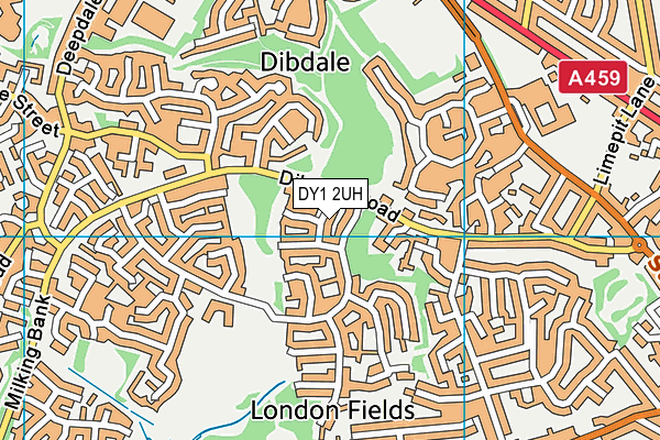 DY1 2UH map - OS VectorMap District (Ordnance Survey)