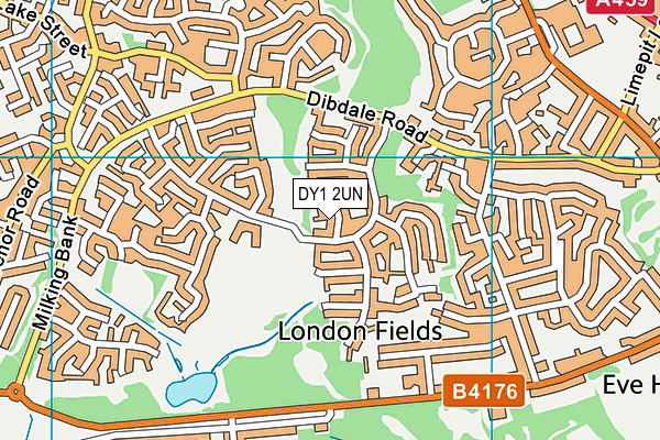 DY1 2UN map - OS VectorMap District (Ordnance Survey)