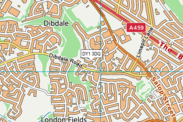 DY1 3DQ map - OS VectorMap District (Ordnance Survey)