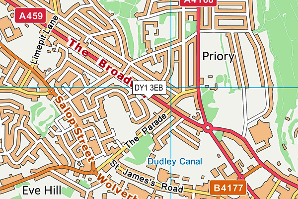 DY1 3EB map - OS VectorMap District (Ordnance Survey)