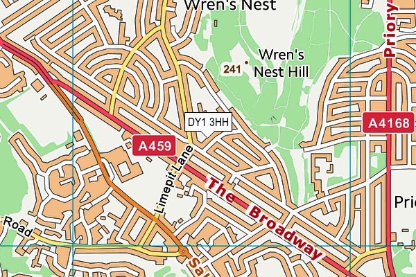 DY1 3HH map - OS VectorMap District (Ordnance Survey)