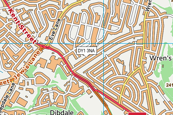 DY1 3NA map - OS VectorMap District (Ordnance Survey)