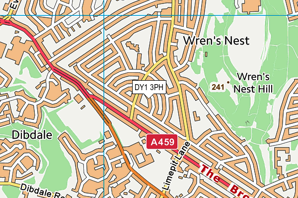 DY1 3PH map - OS VectorMap District (Ordnance Survey)